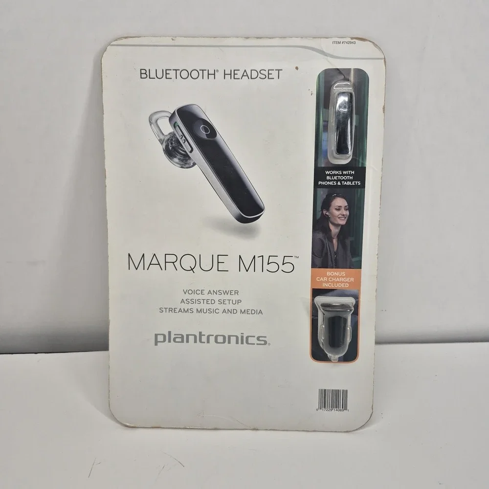 PLANTRONICS Marque M155 WIRELESS Bluetooth Handsfree In-Ear Headset SEALED